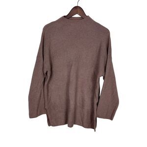 Urban Outfitters Dusty Pink Mock Neck Ribbed Oversize Tunic Sweater Women's XS